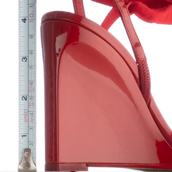 NIB Philosophy Di Lorenzo Serafini wrap Sandal in red-patent leather - Picture 5 of 12